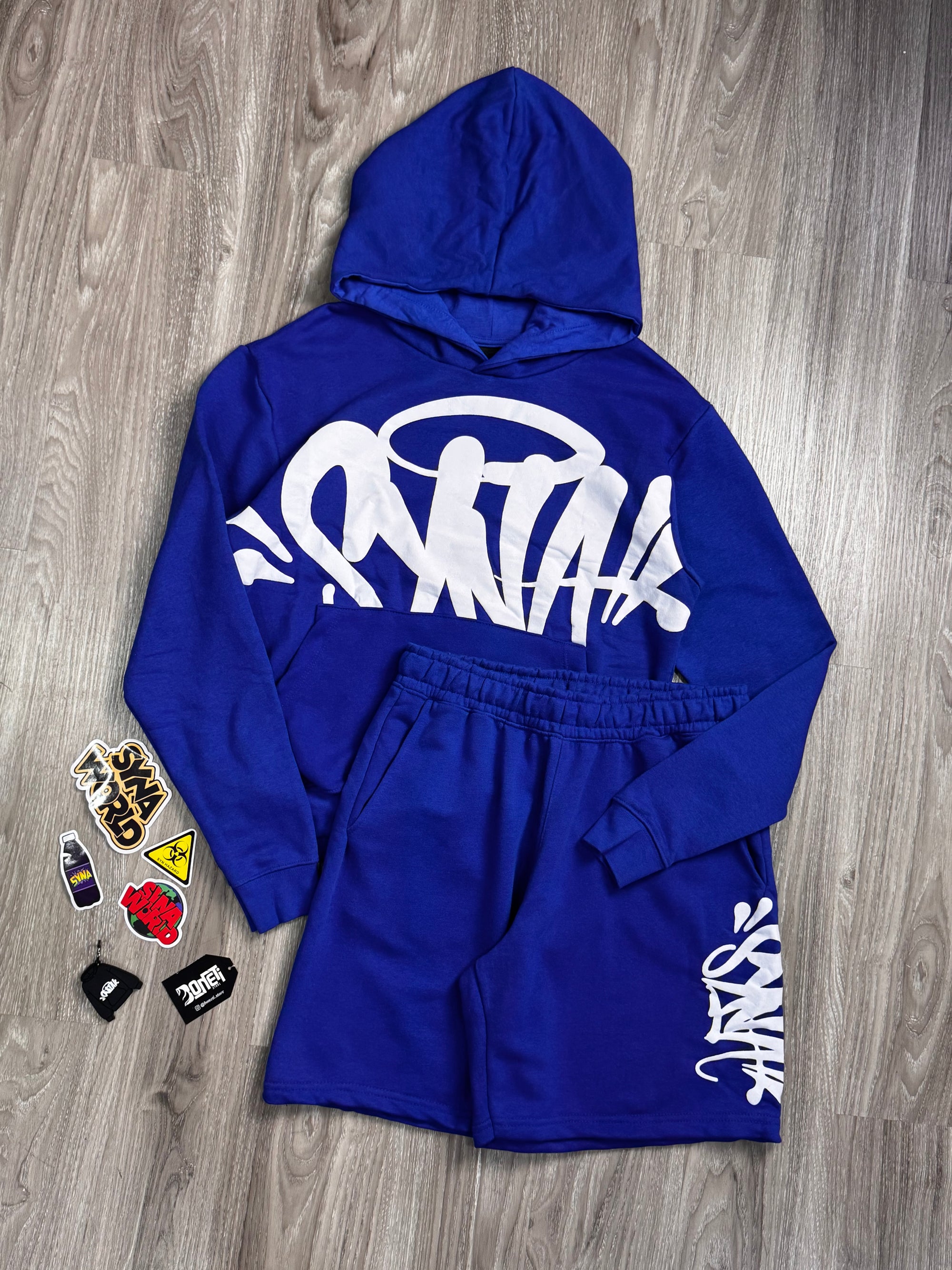 CONJUNTO SYNA WORLD MOLETOM - AZUL