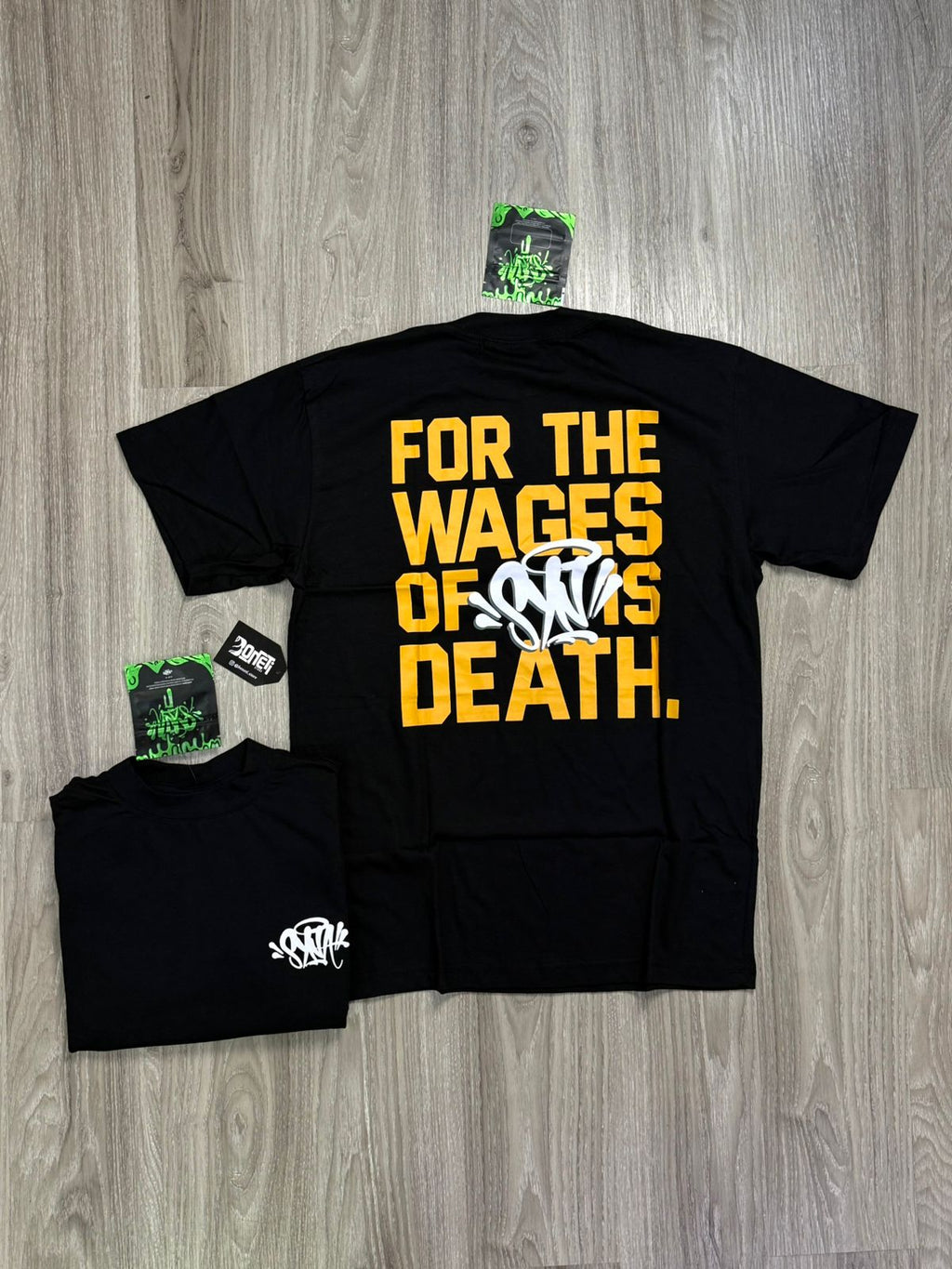 CAMISETA SYNA WORLD WAGES - PRETA