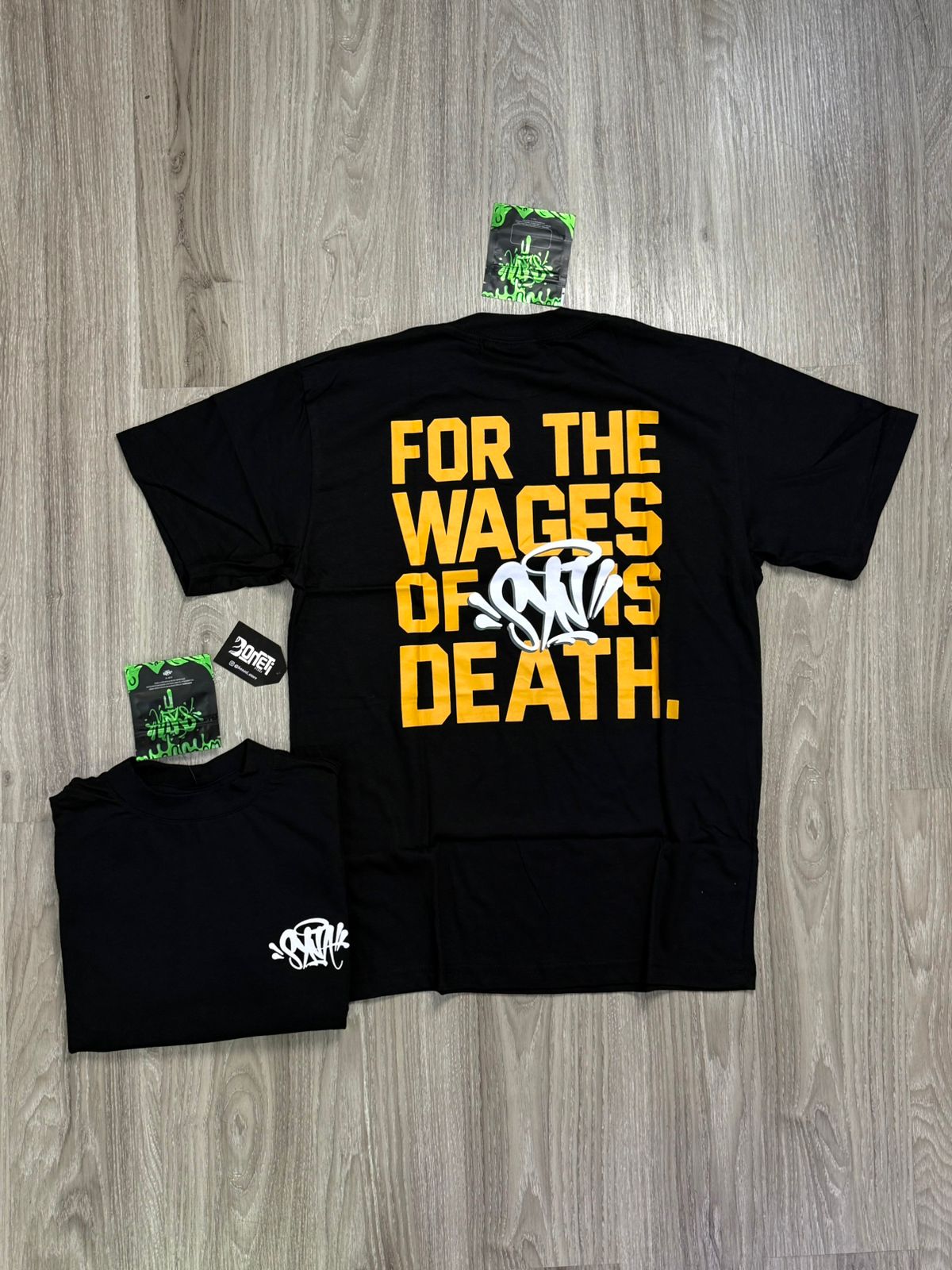 CAMISETA SYNA WORLD WAGES - PRETA