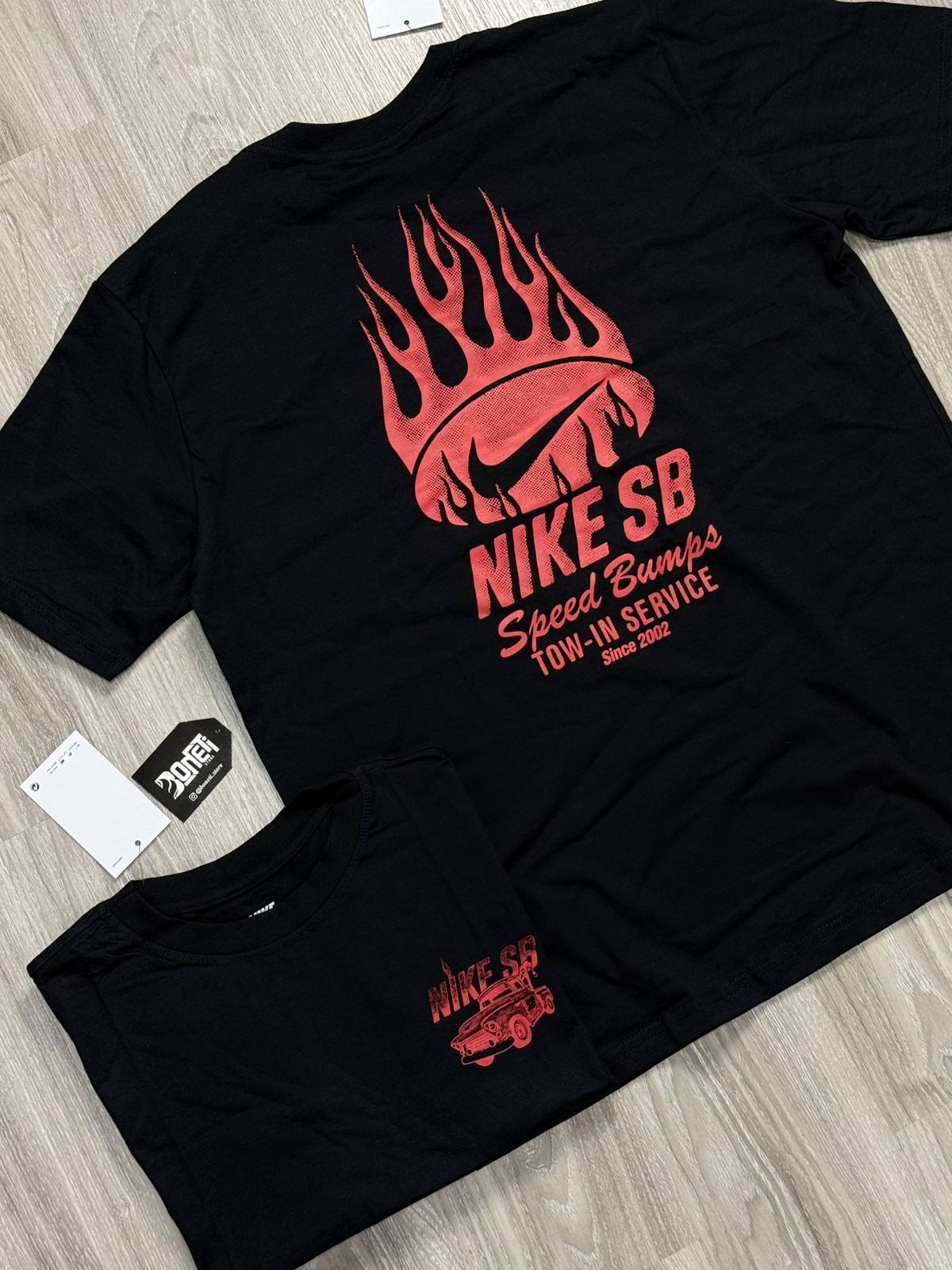 CAMISETA NK SB SPEED CAR - PRETA