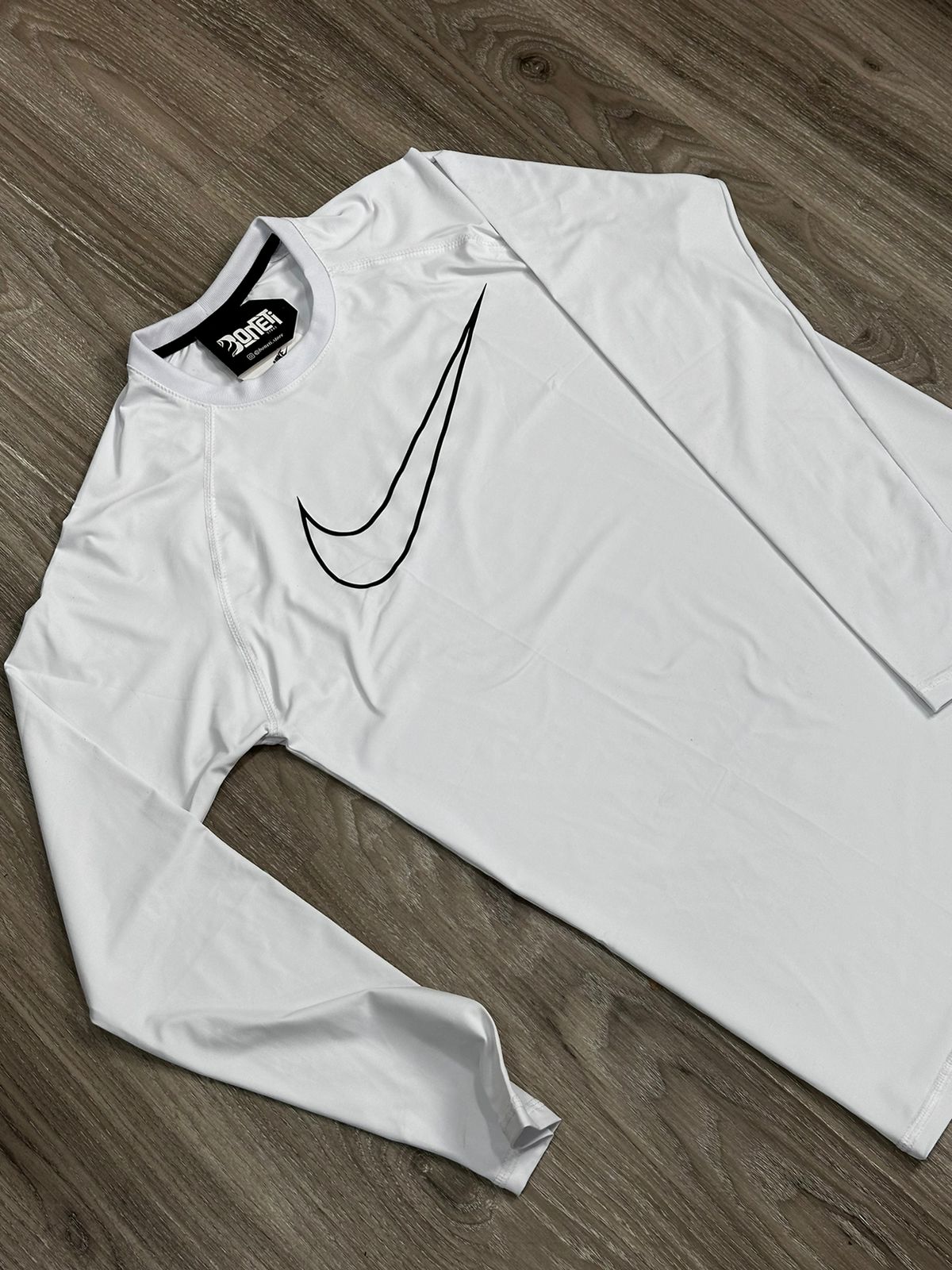 CAMISETA NK LONGA DRI-FIT PRO - BRANCO