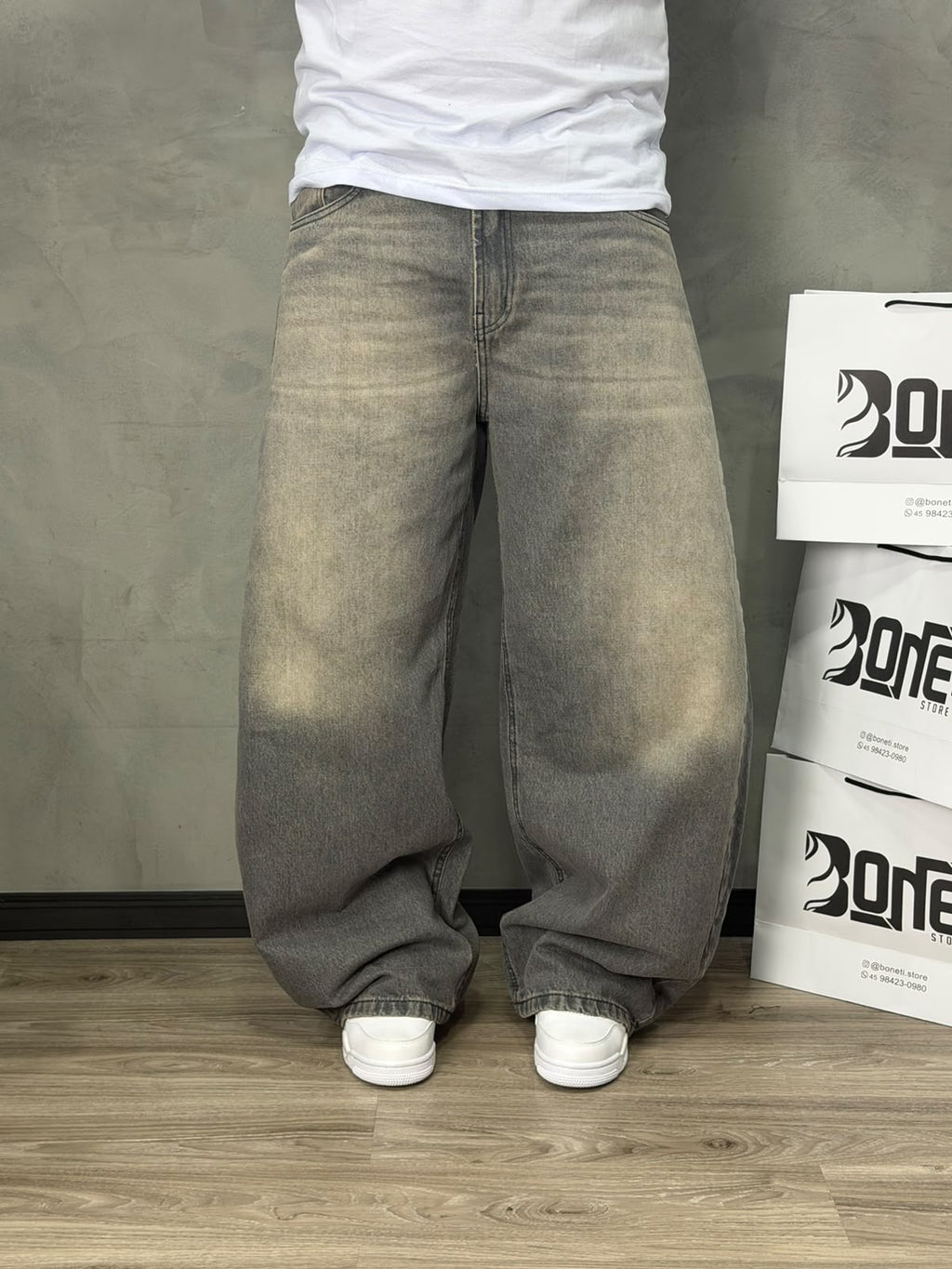 CALÇA JEANS BARREL VINTAGE CITY DENIM - 6528