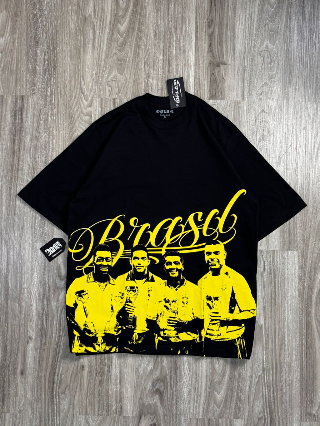 CAMISETA OVERSIZED OPLAN LEGENDS - PRETA