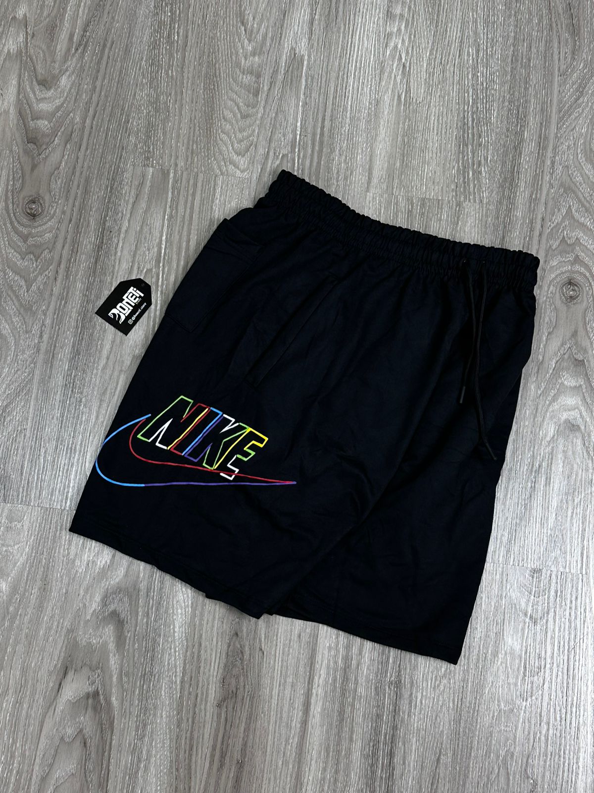 SHORTS MOLETOM NK COLOR - PRETO