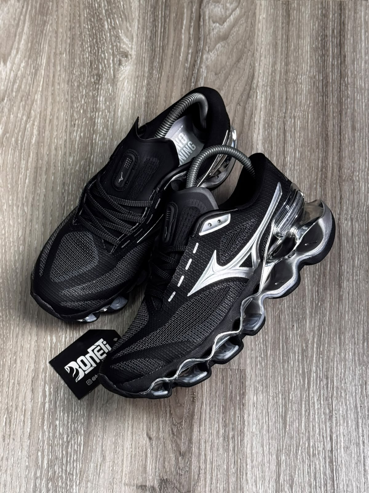 TÊNIS MZN WAVE PROPHECY 15 - BLACK METALLIC