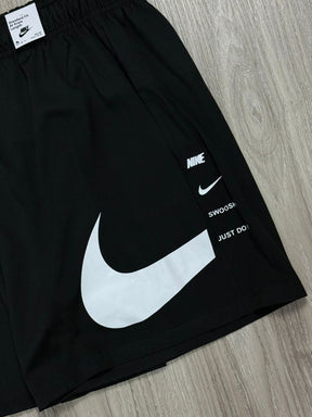 SHORTS TACTEL NK SWOOSH + JUST 25 - PRETO
