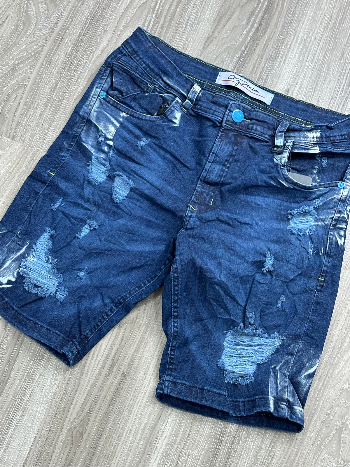 SHORTS JEANS ESCURO CITY DENIM - 02