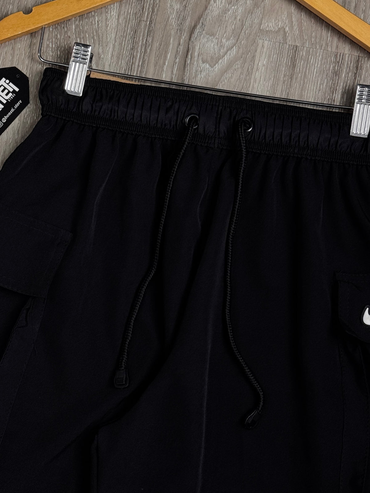SHORTS TACTEL CARGO NK ESSENTIAL - PRETO