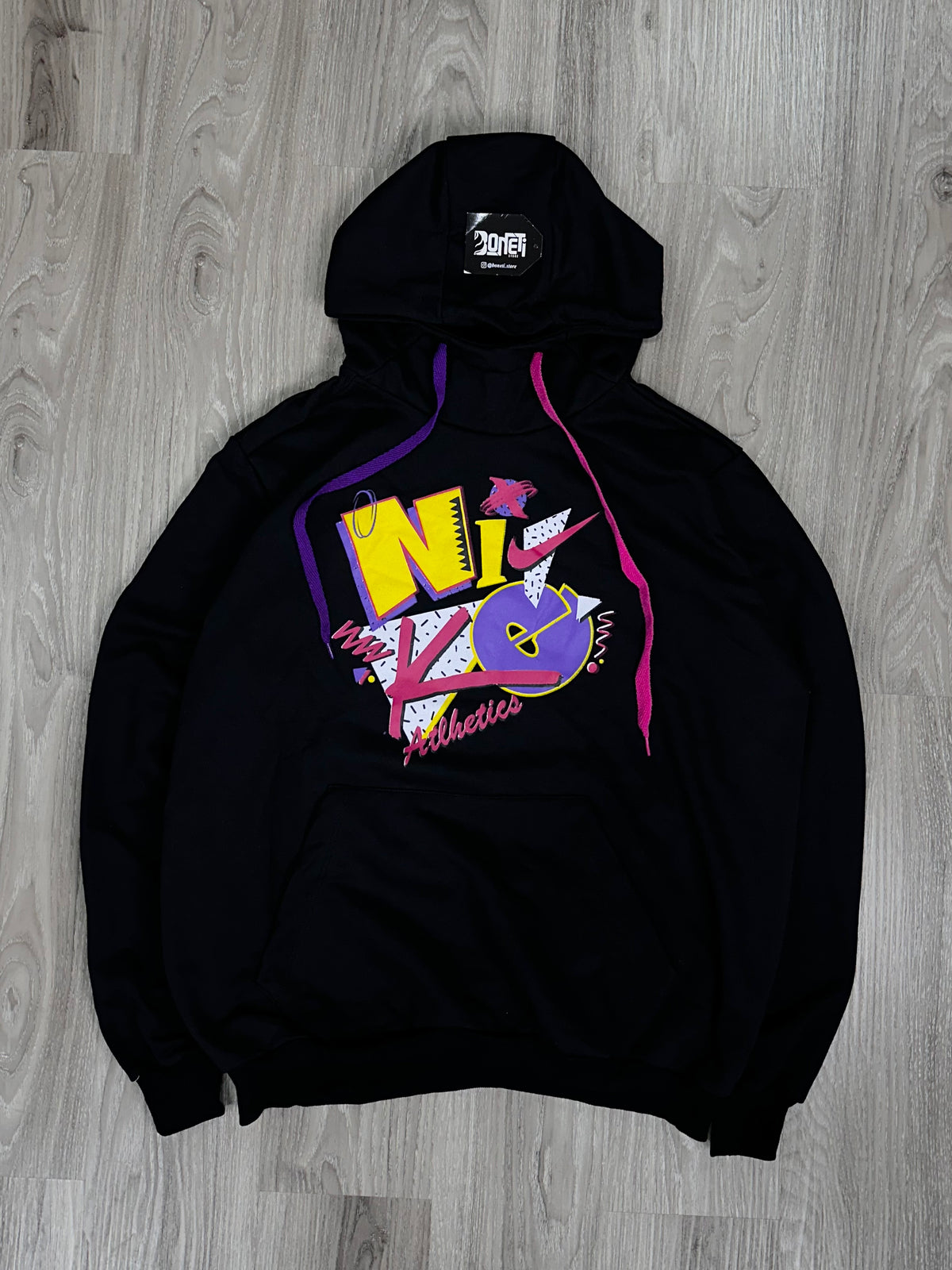 MOLETOM NK CANGURU ATHLETICS - PRETO