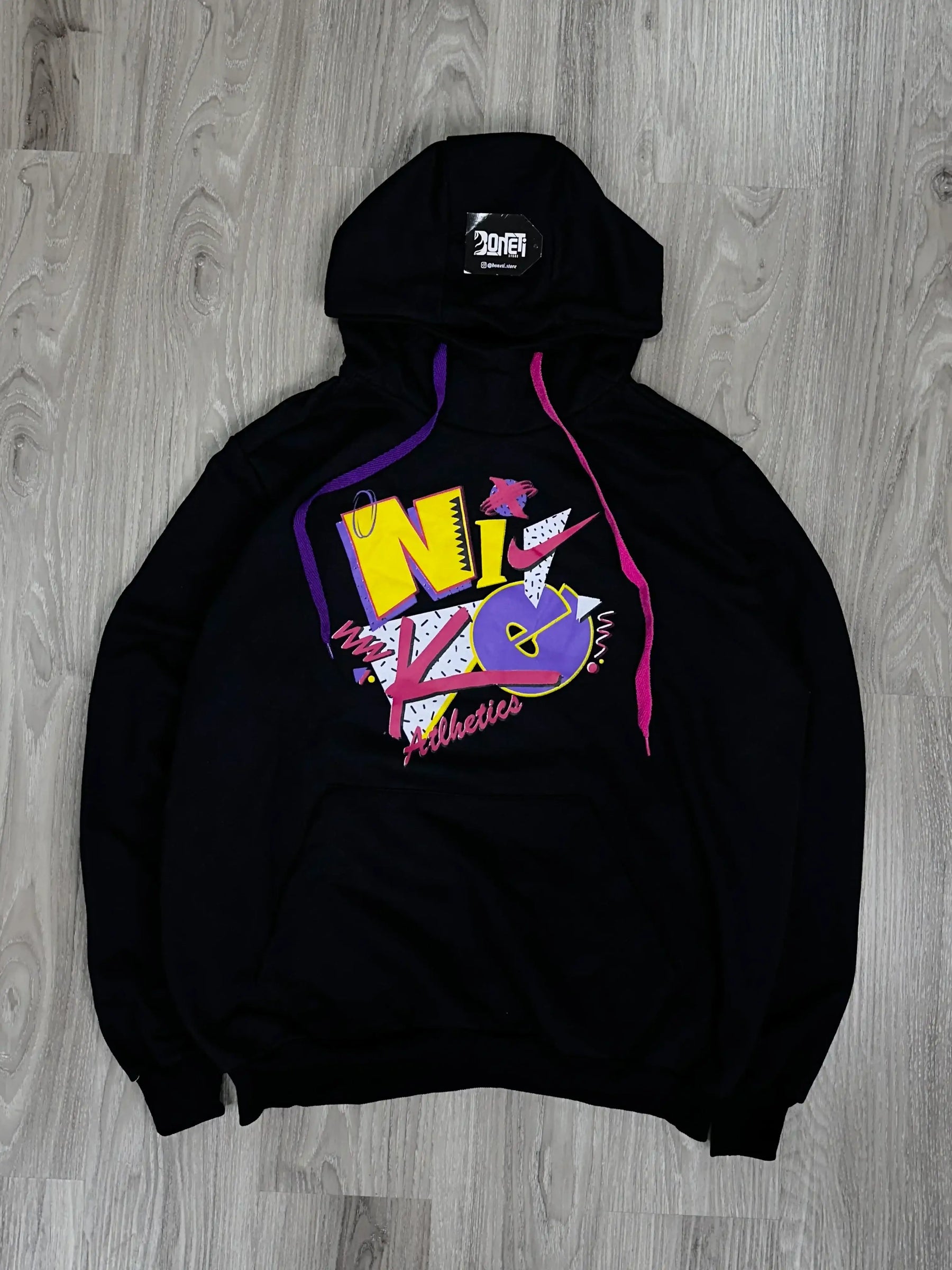MOLETOM NK CANGURU ATHLETICS - PRETO