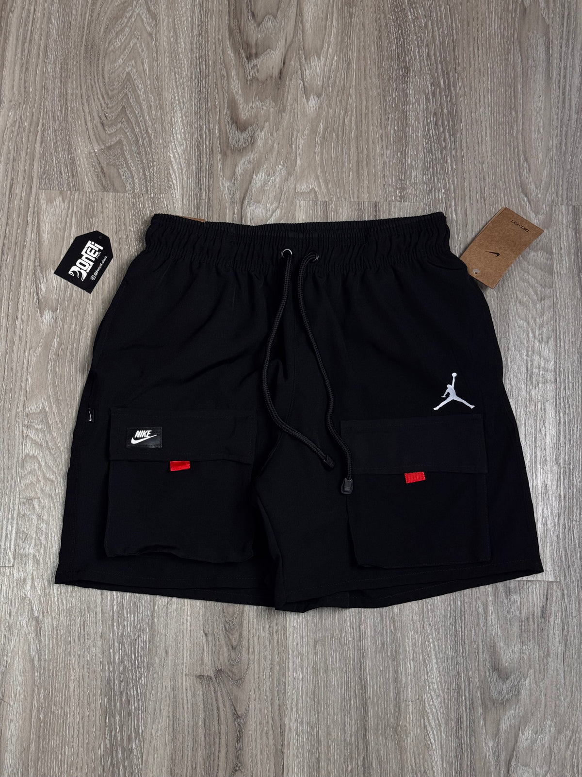 SHORTS TACTEL CARGO NK X JORDAN - PRETO