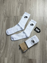 MEIA NK CANO ALTO LOGO - BRANCA