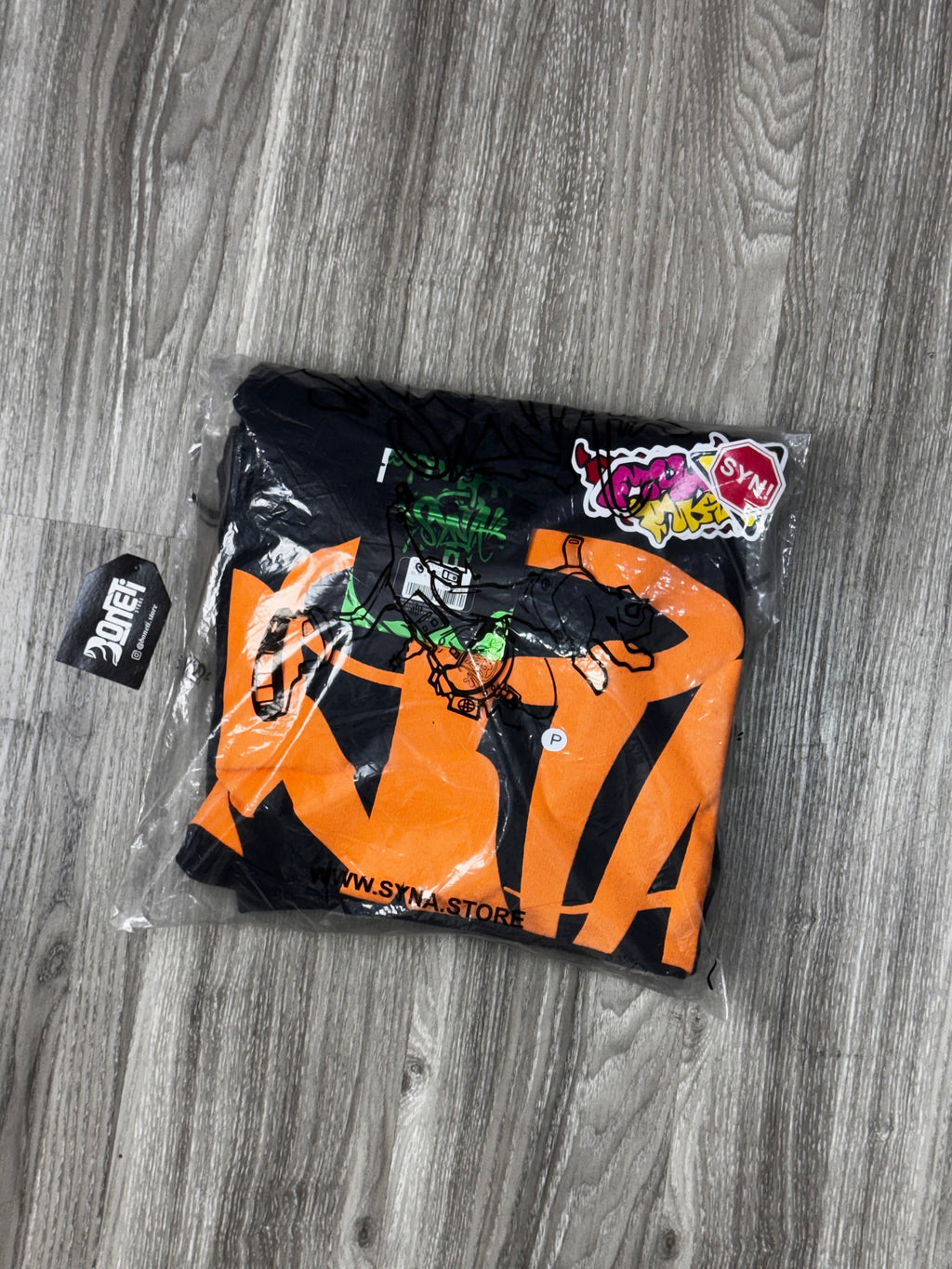 CONJUNTO SYNA WORLD MOLETOM - BLACK ORANGE
