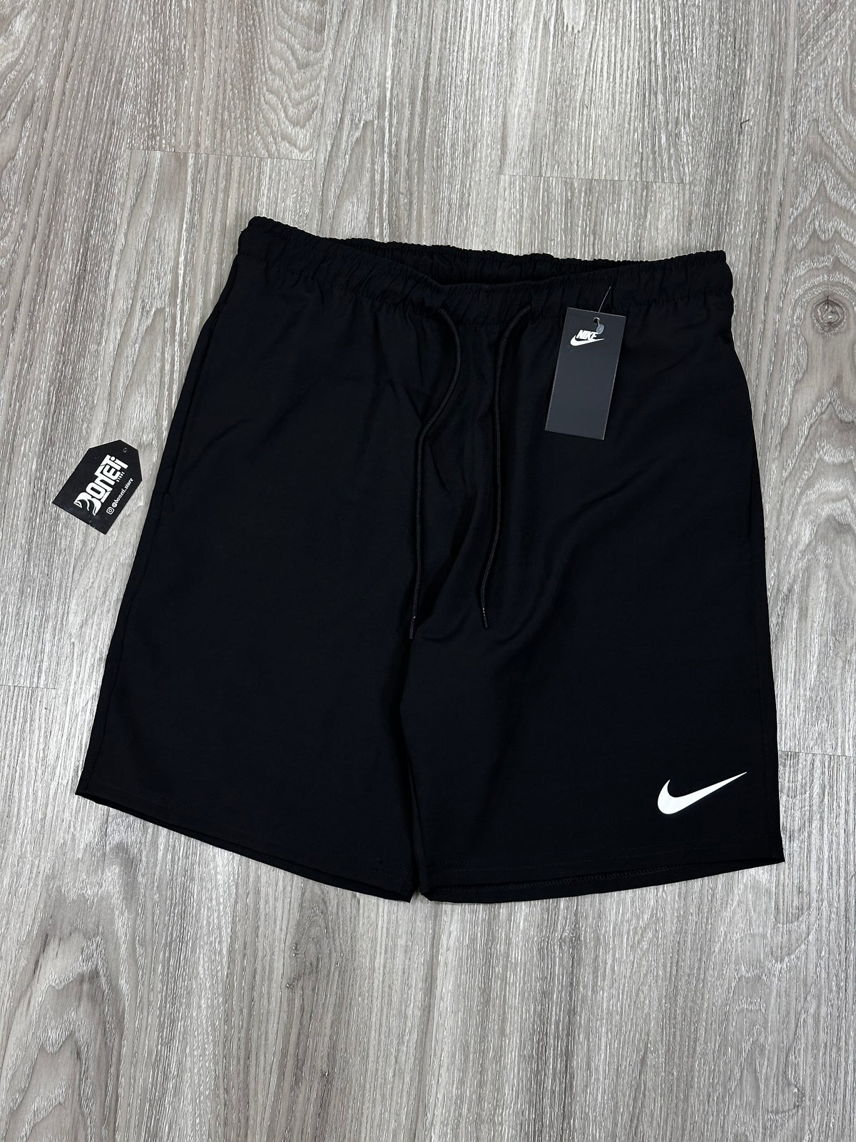 SHORTS TACTEL NK MINI SWOOSH - PRETO