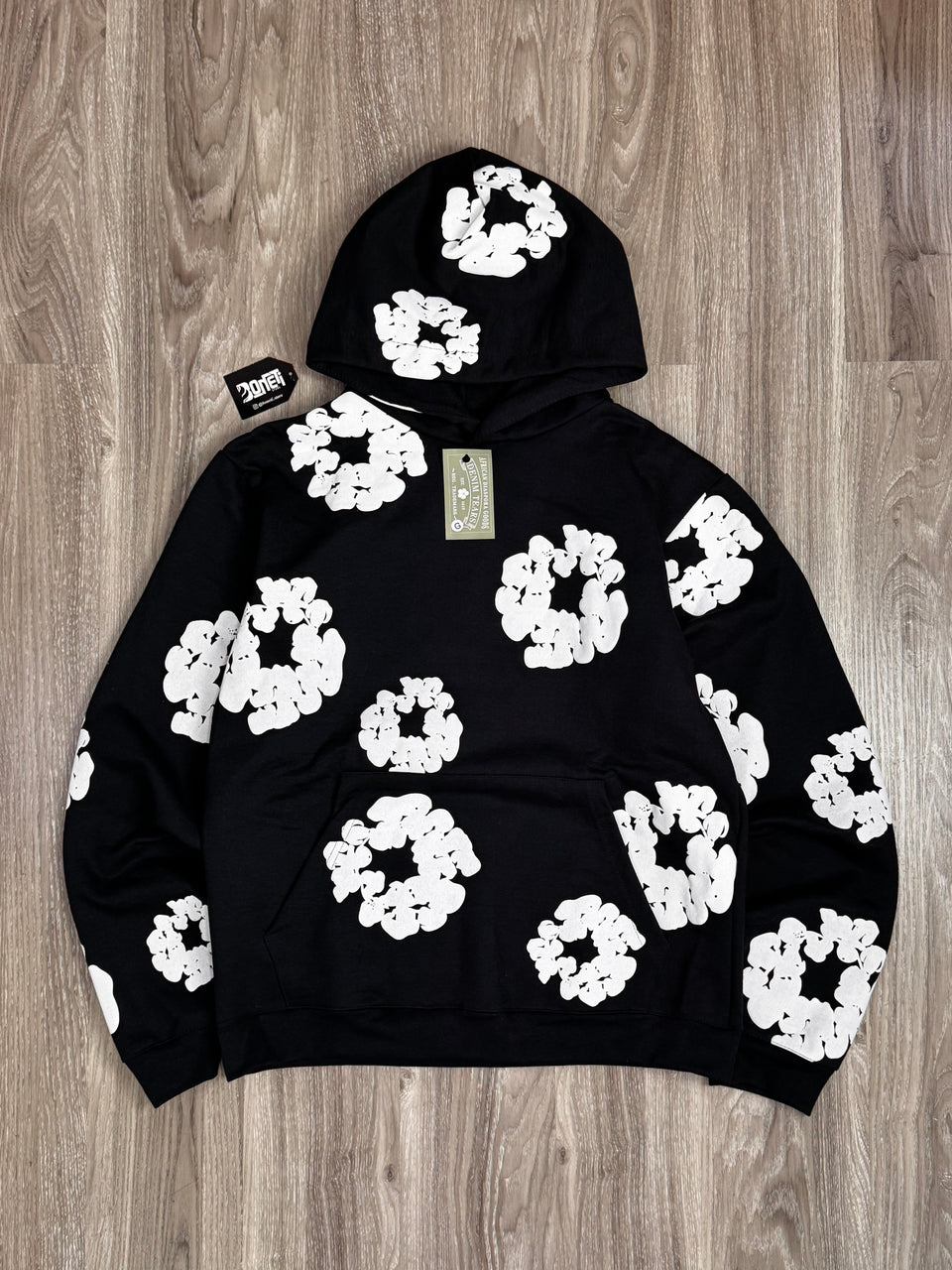 MOLETOM CANGURU DENIM TEARS - PRETO