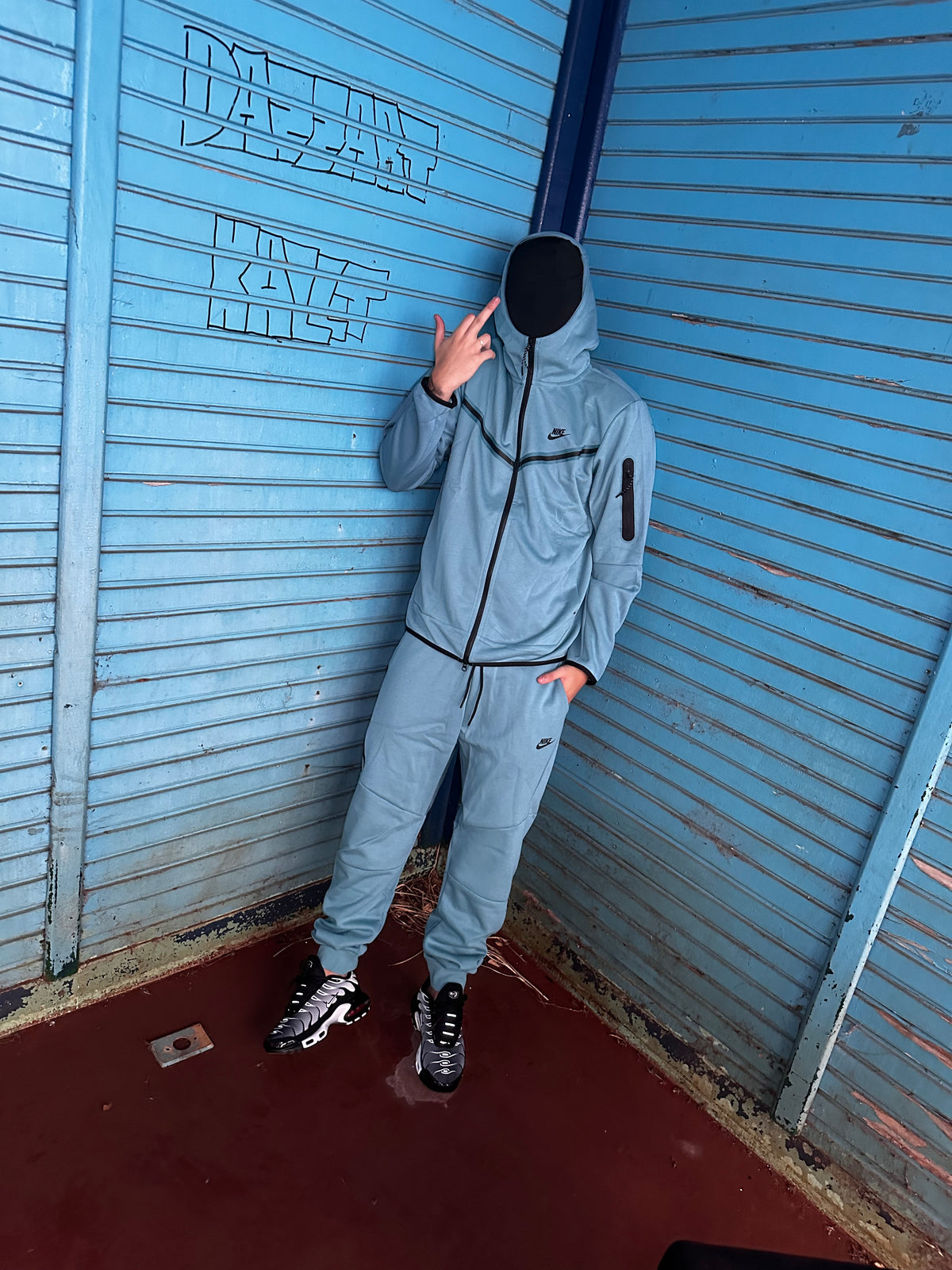CONJUNTO TECH FLEECE NK - AZUL