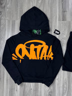 CONJUNTO SYNA WORLD MOLETOM - BLACK ORANGE