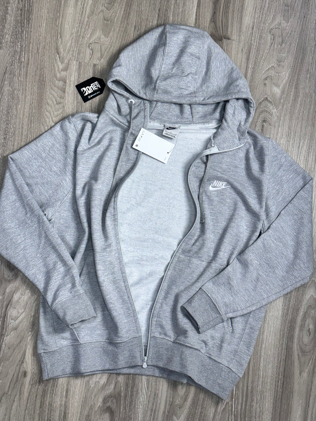 MOLETOM C/ ZÍPER NK CLUB - CINZA