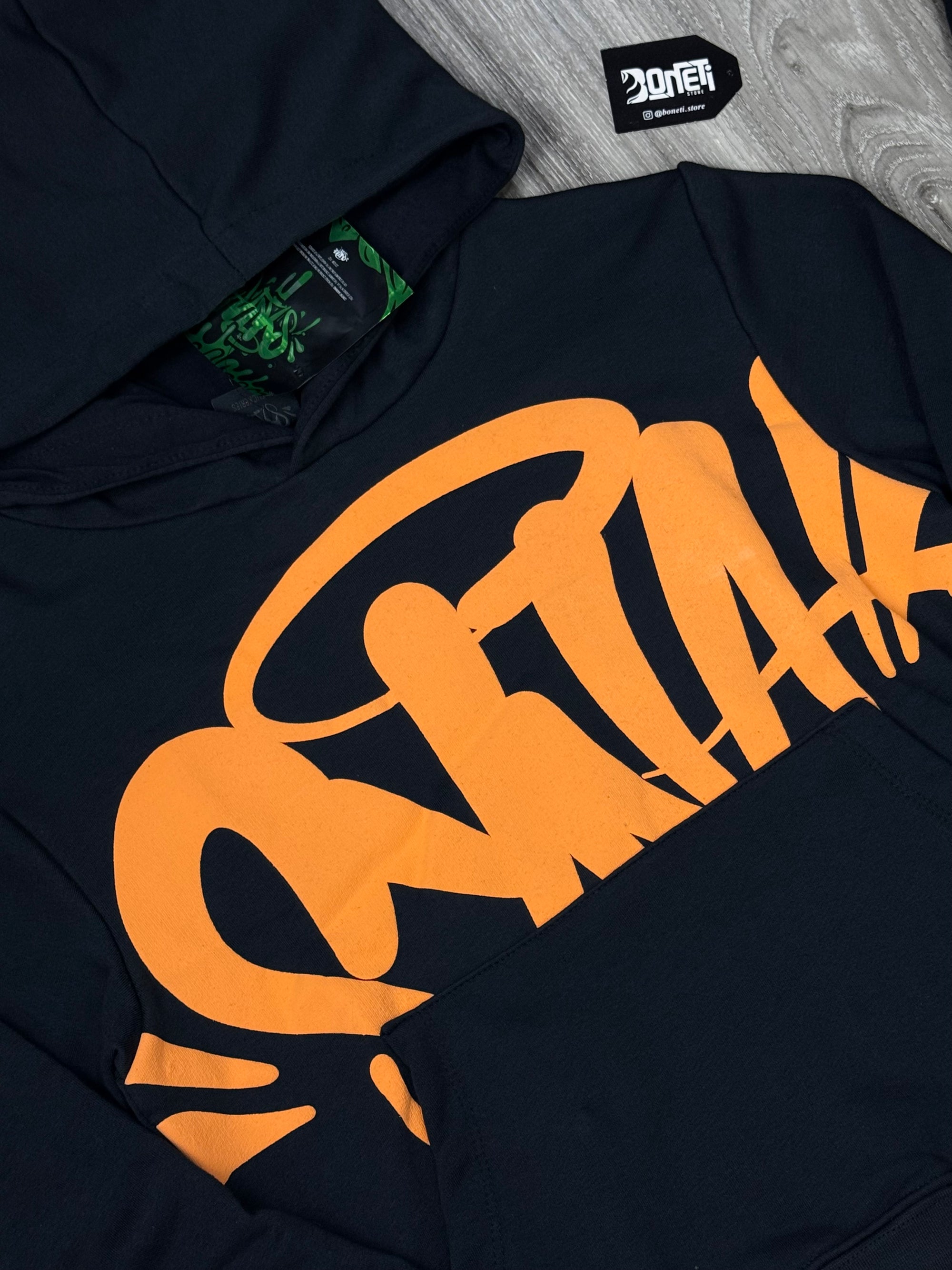 CONJUNTO SYNA WORLD MOLETOM - BLACK ORANGE