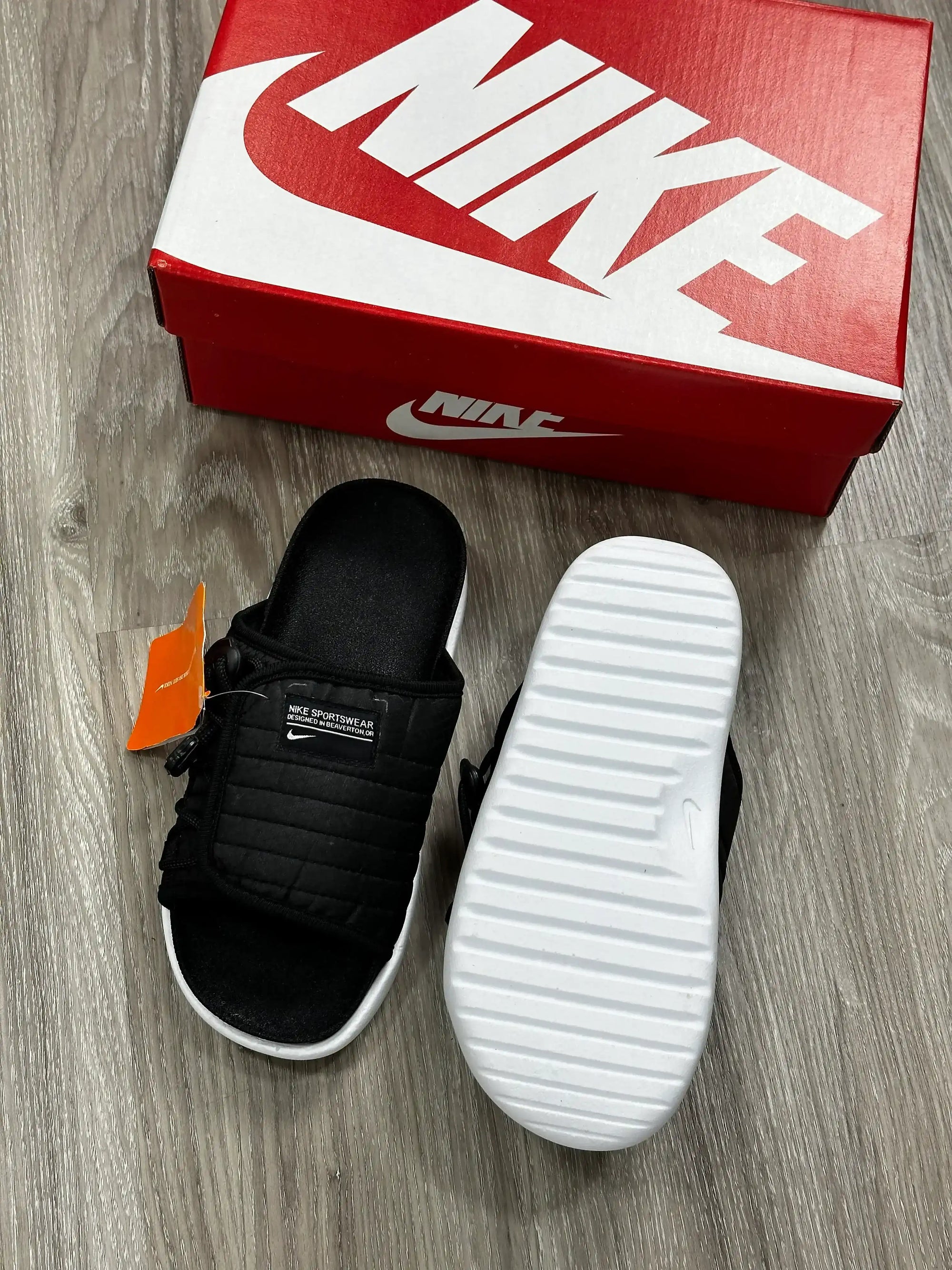 CHINELO SLIDE NK ASUNA 2.0 - PRETO/BRANCO