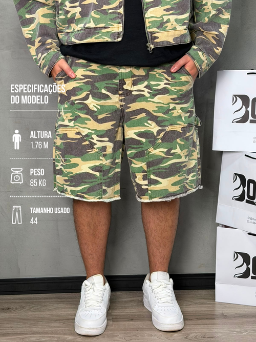 BERMUDA CARPINTEIRO PRESENCE CAMUFLADA