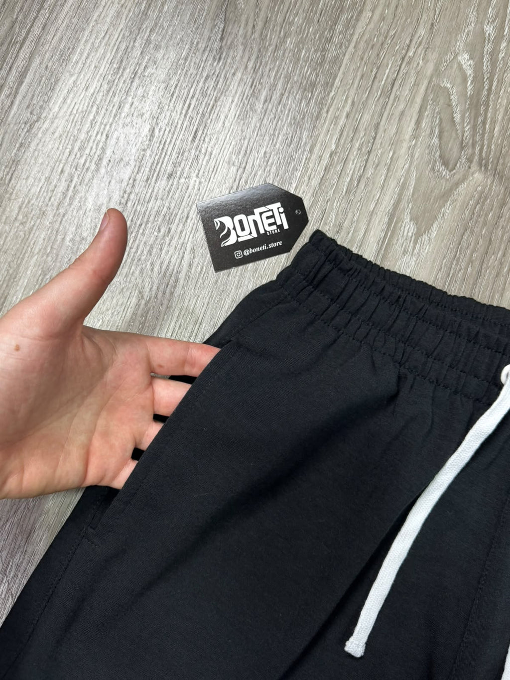 SHORTS MOLETOM NK CLUB - PRETO