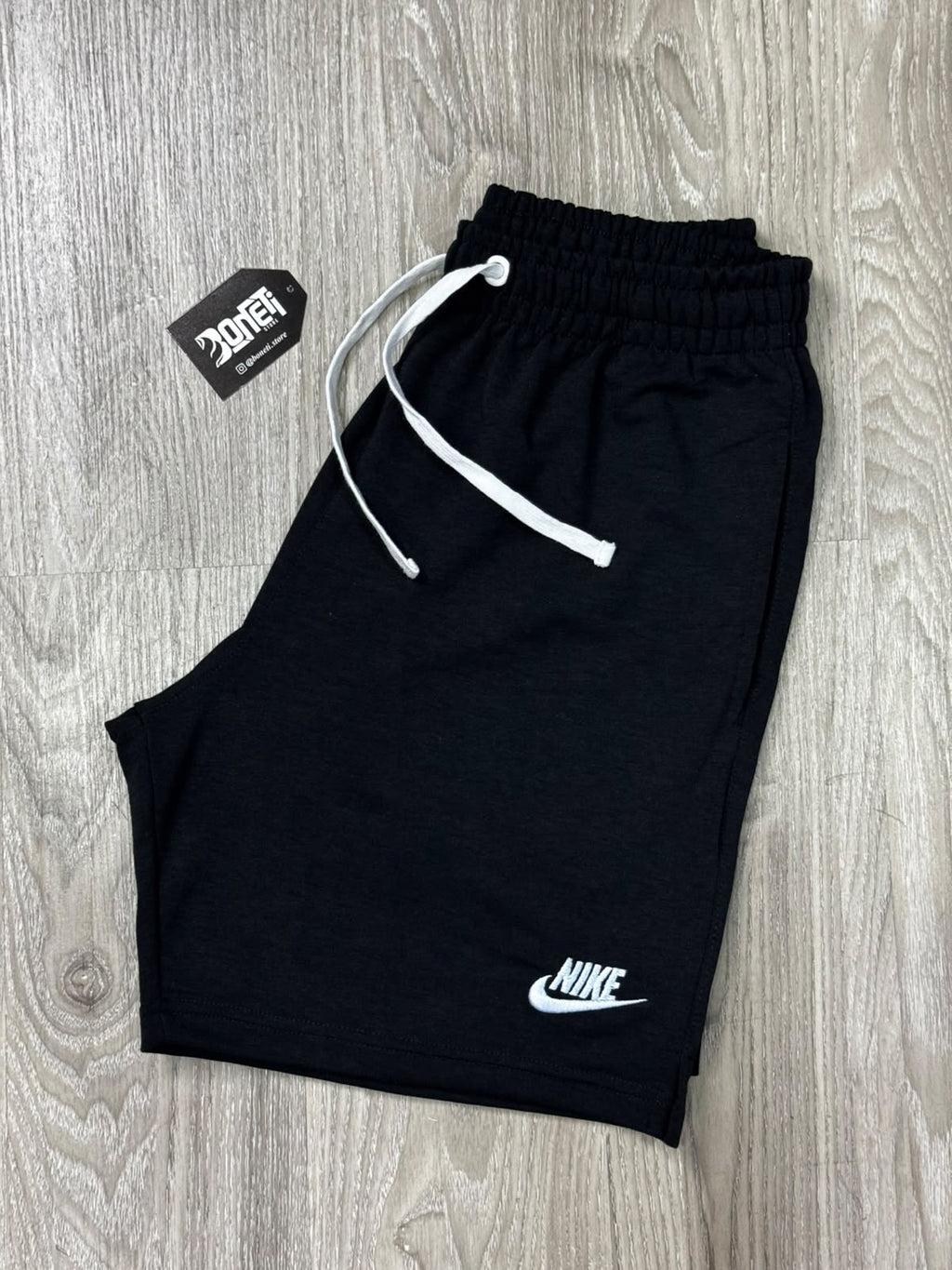 SHORTS MOLETOM NK CLUB - PRETO