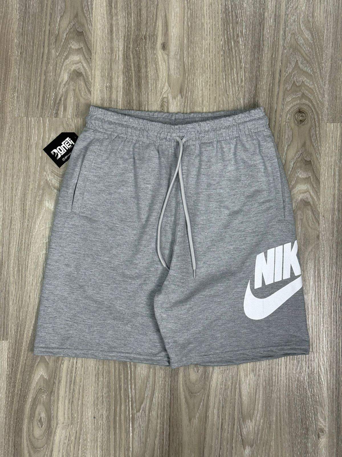 SHORTS MOLETOM NK ICON - CINZA