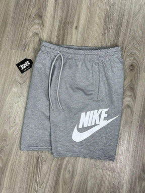 SHORTS MOLETOM NK ICON - CINZA