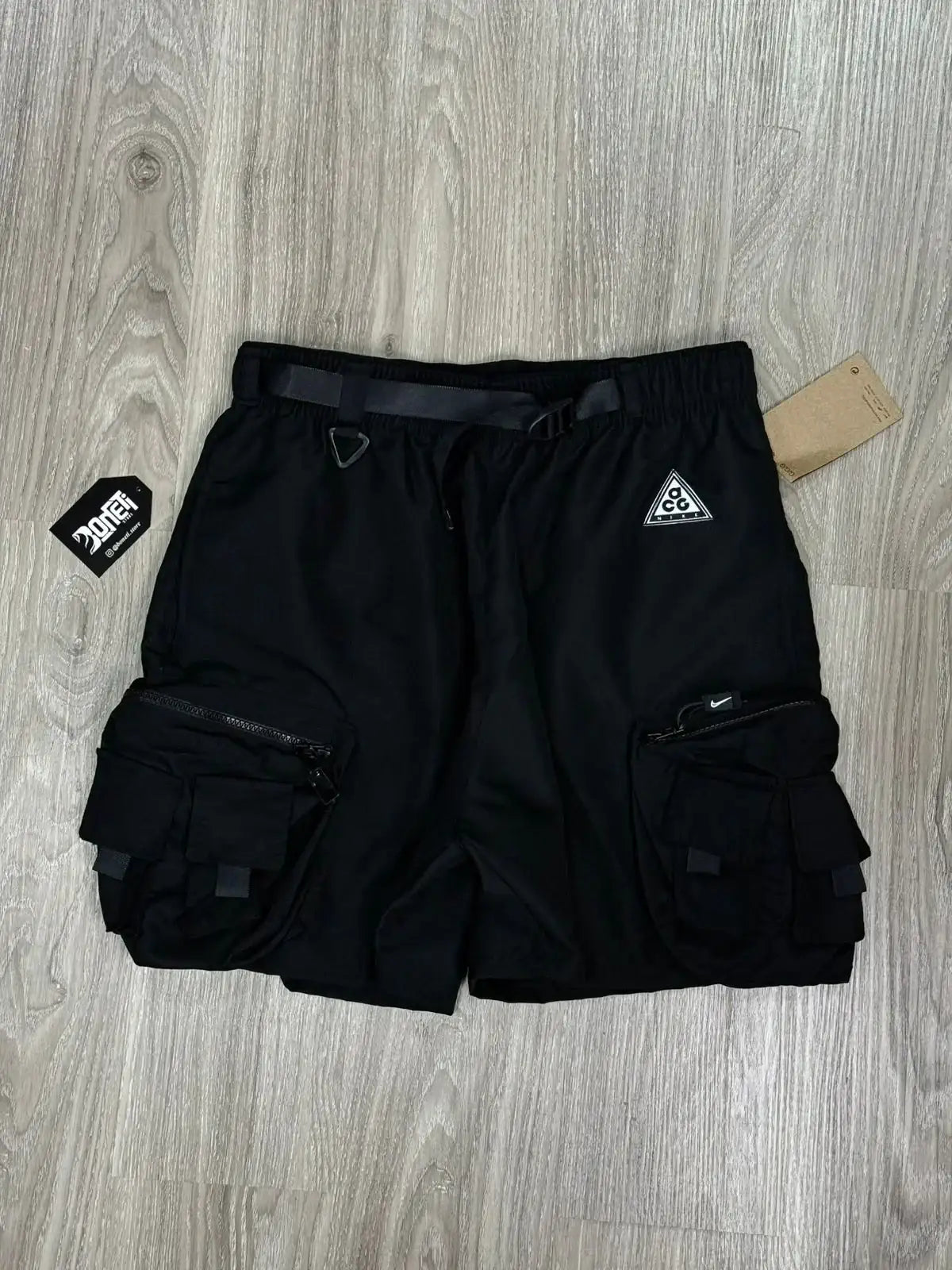 SHORTS TACTEL CARGO NK ACG - PRETO