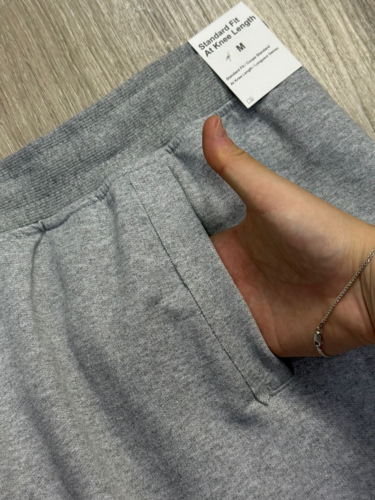 SHORTS MOLETOM NK ICON - CINZA