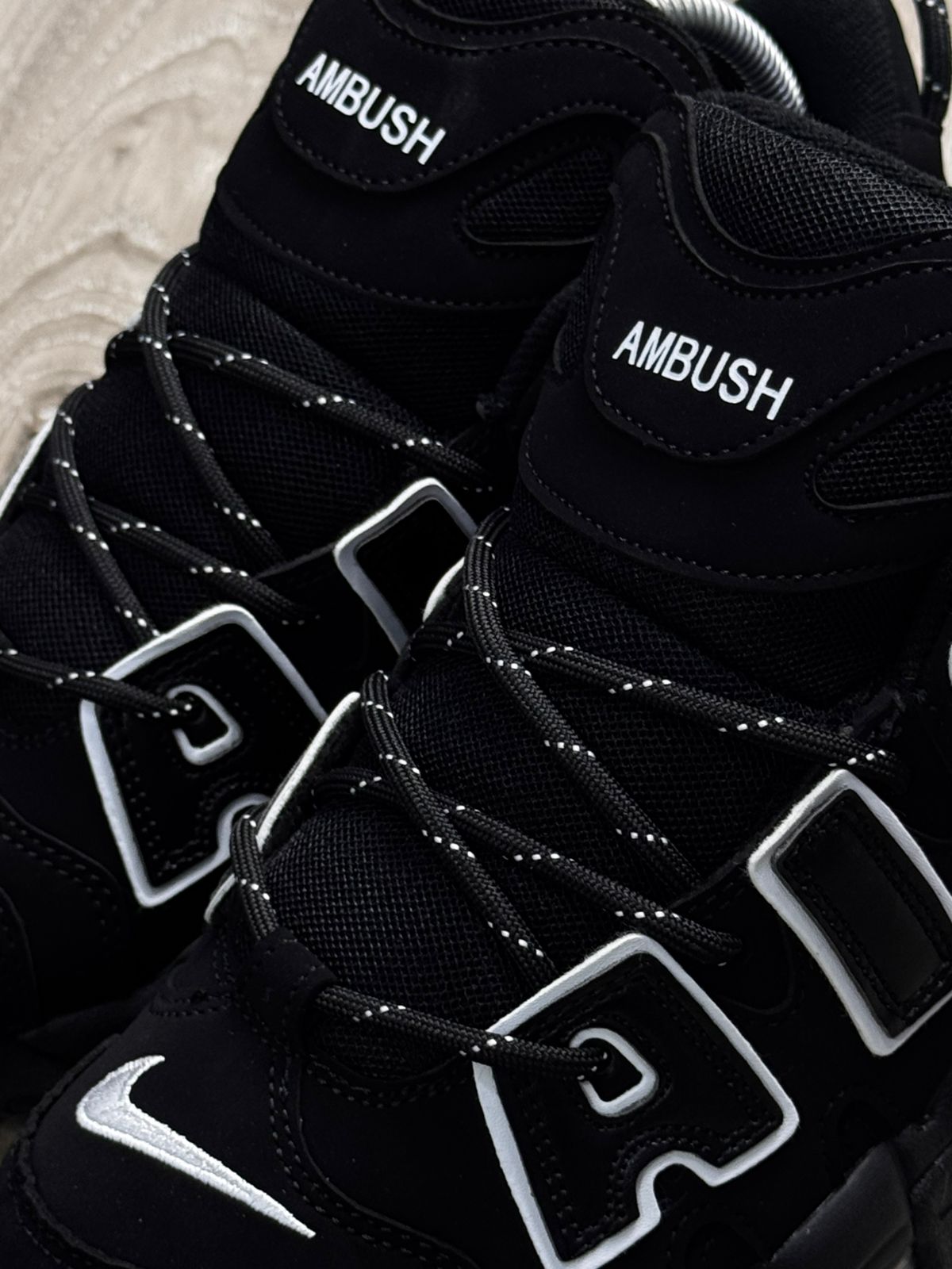 TÊNIS NK AIR MORE UPTEMPO LOW - BLACK WHITE