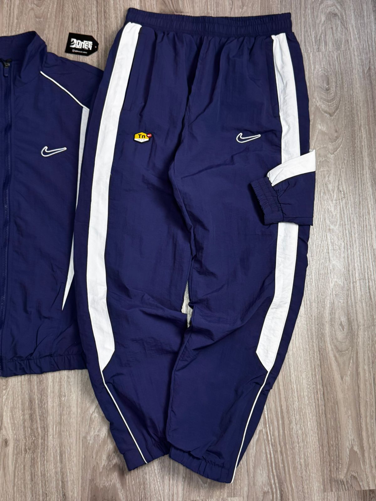 CONJUNTO TACTEL NK TRACKSUIT TN AIR - AZUL MARINHO