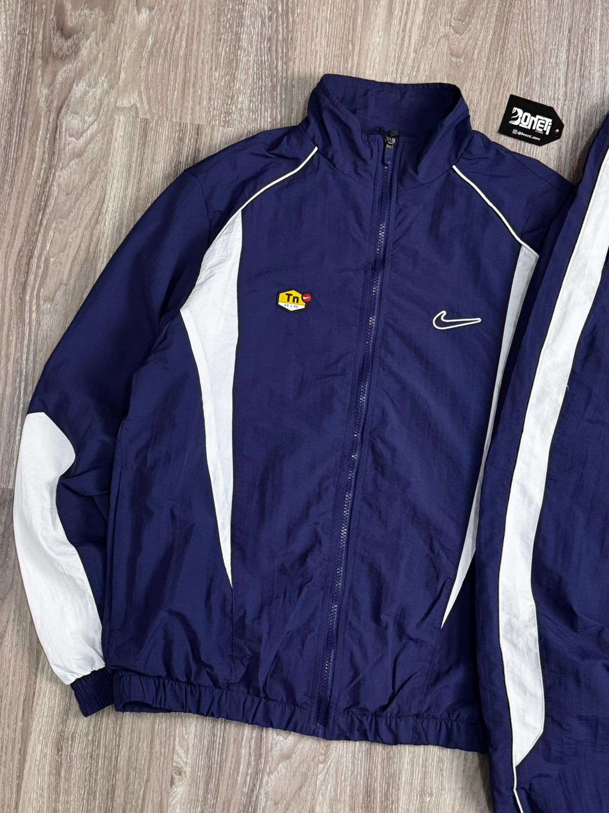 CONJUNTO TACTEL NK TRACKSUIT TN AIR - AZUL MARINHO