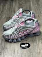TÊNIS NK SHOX TL 12 MOLAS - METALLIC PLATINUM PINK FOAM