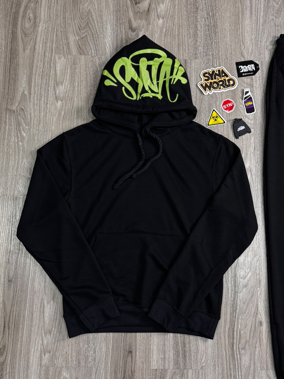 CONJUNTO SYNA WORLD WINTER MOLETOM - BLACK GREEN