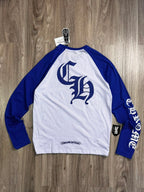 CAMISETA CHROME HEARTS LONG SLEEVE - WHITE BLUE