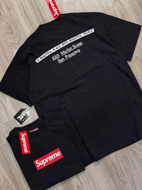 CAMISETA SUP BOX LOGO BEAUTIFUL PLACE - PRETA