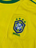 CAMISA RETRÔ BR 1998 RONALDO 9 - AMARELA