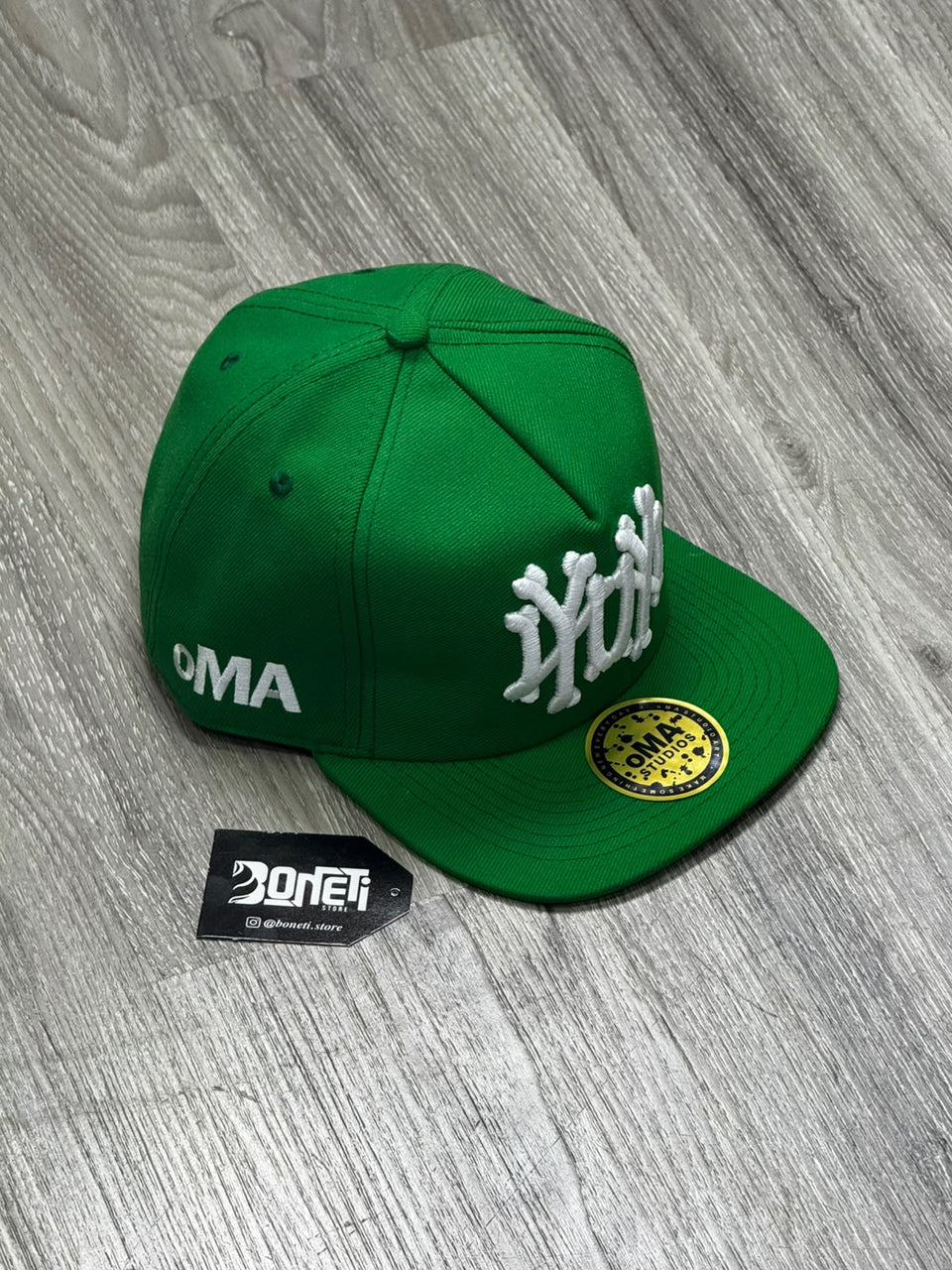 BONÉ OMA STUDIOS NY BONES - GREEN WHITE