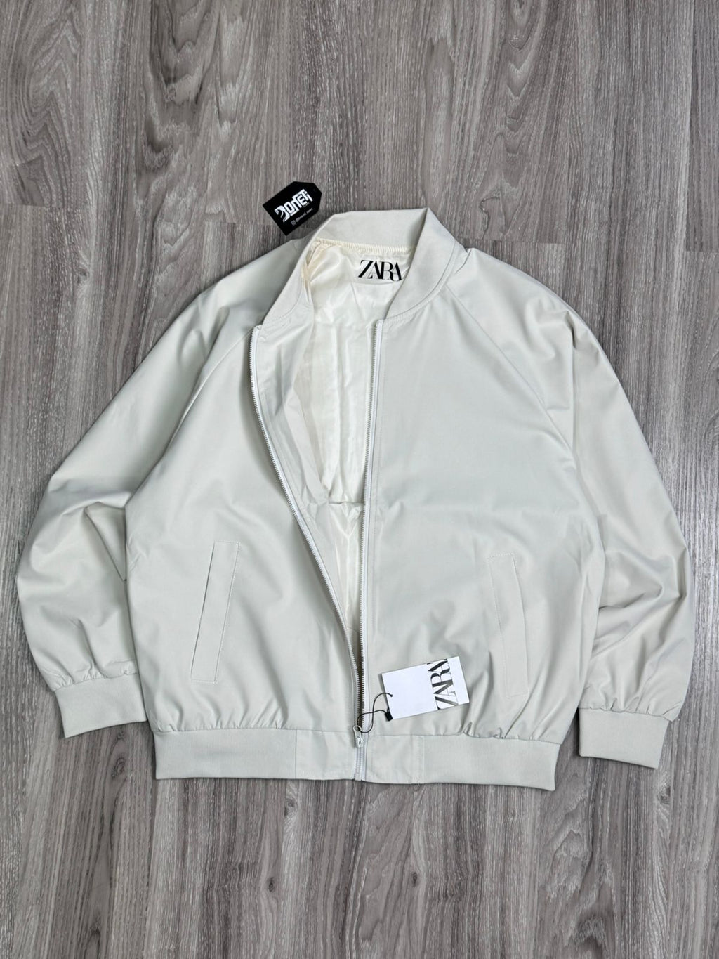 JAQUETA BOMBER ZARA - CREME
