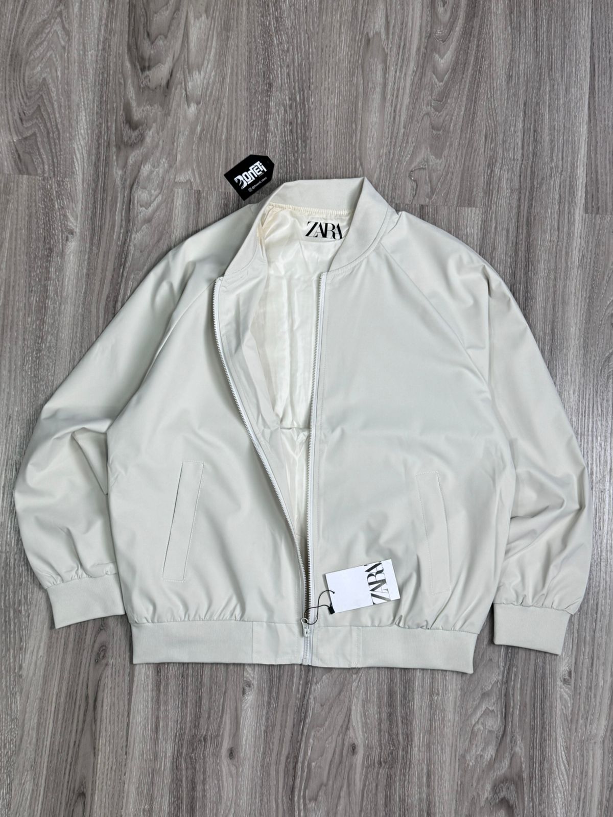 JAQUETA BOMBER ZARA - CREME