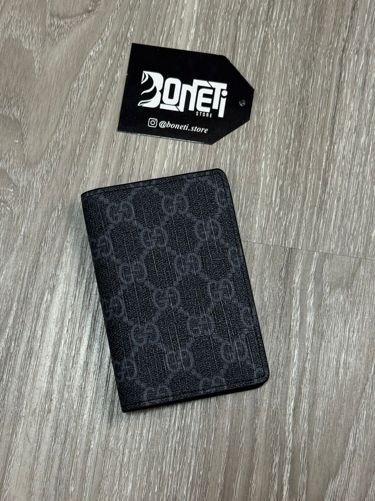 PORTA CARTÃO GC CANVAS VINTAGE - PRETO