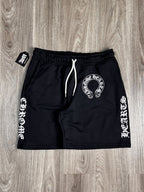 SHORTS MOLETOM CHROME HEARTS - PRETO