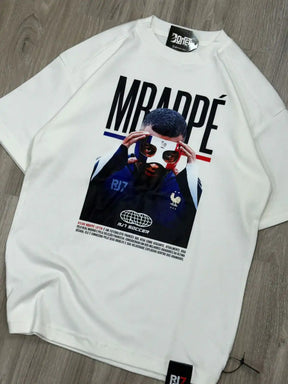 CAMISETA OVERSIZED RJ7 MBAPPÉ - OFFWHITE