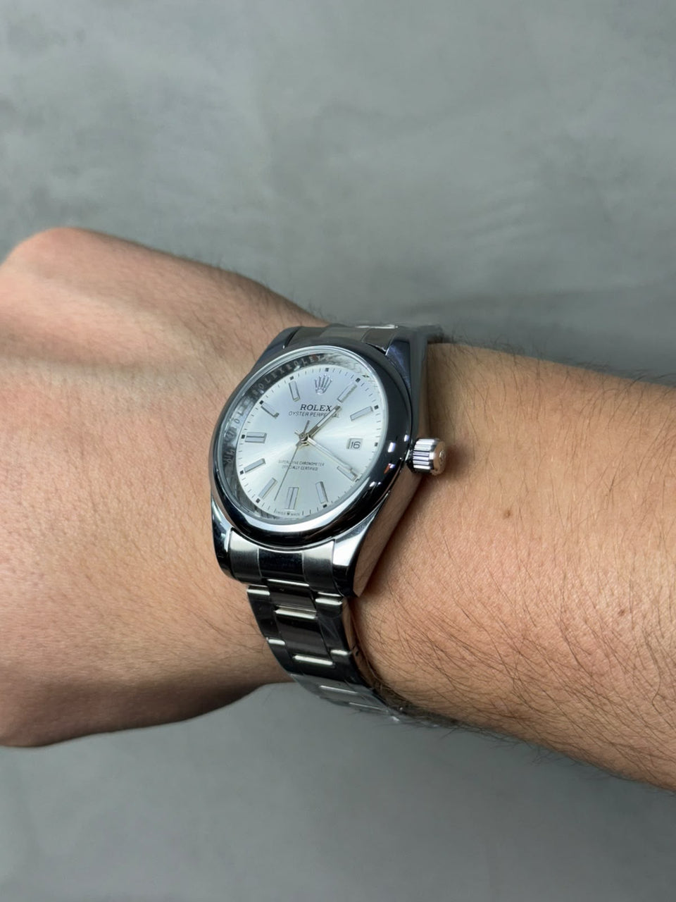 RELÓGIO ROLEX OYSTER 01 - PRATA