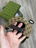 BONÉ GC CANVAS MARROM
