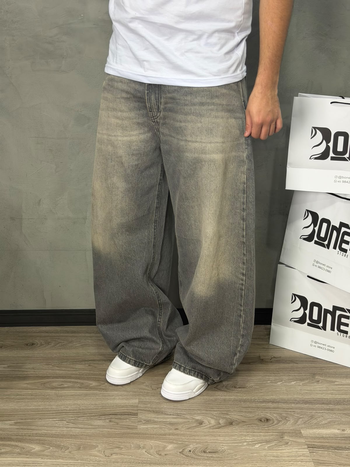 CALÇA JEANS BARREL VINTAGE CITY DENIM - 6528