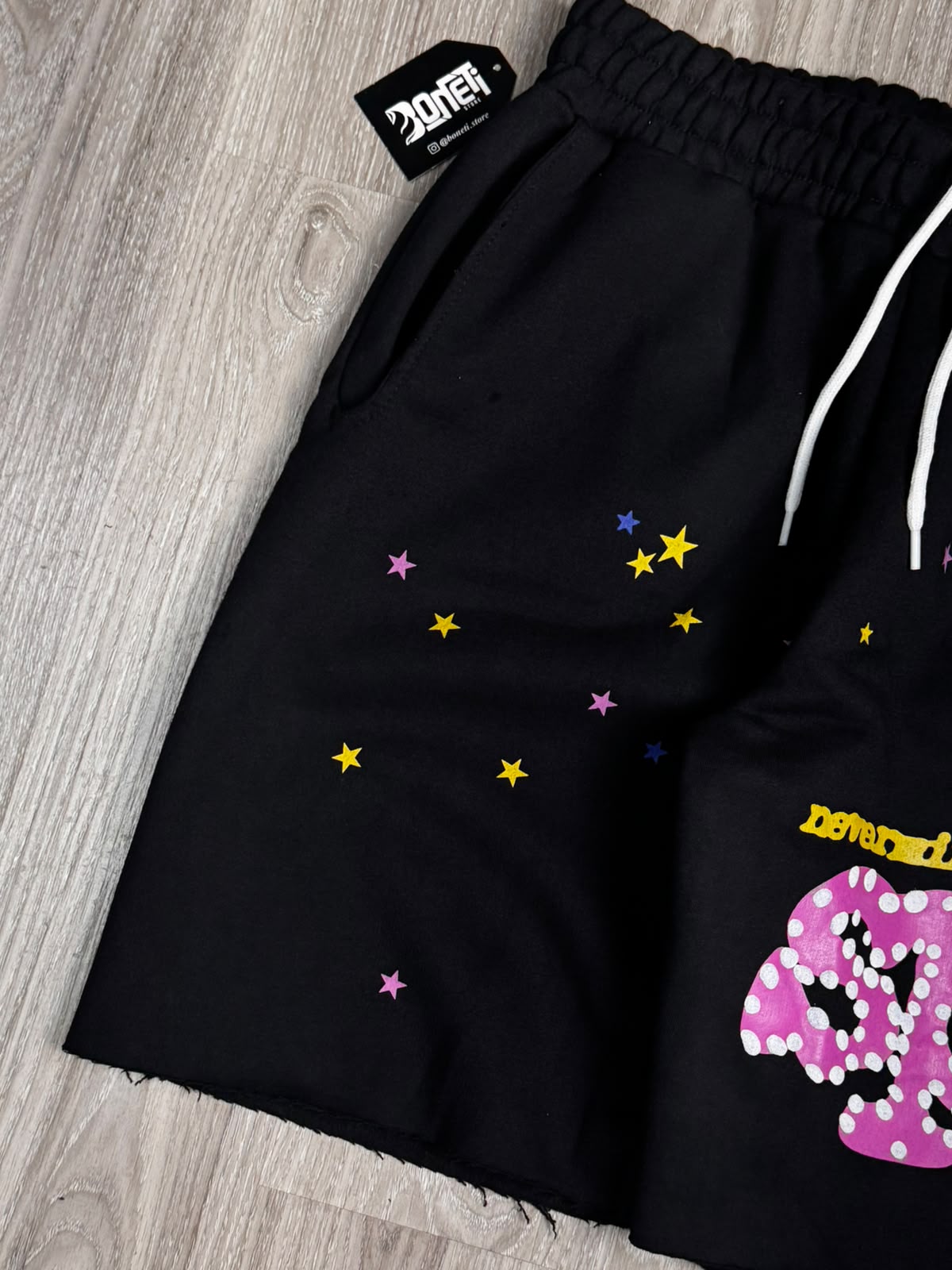 SHORTS MOLETOM SP5DER - BLACK PINK