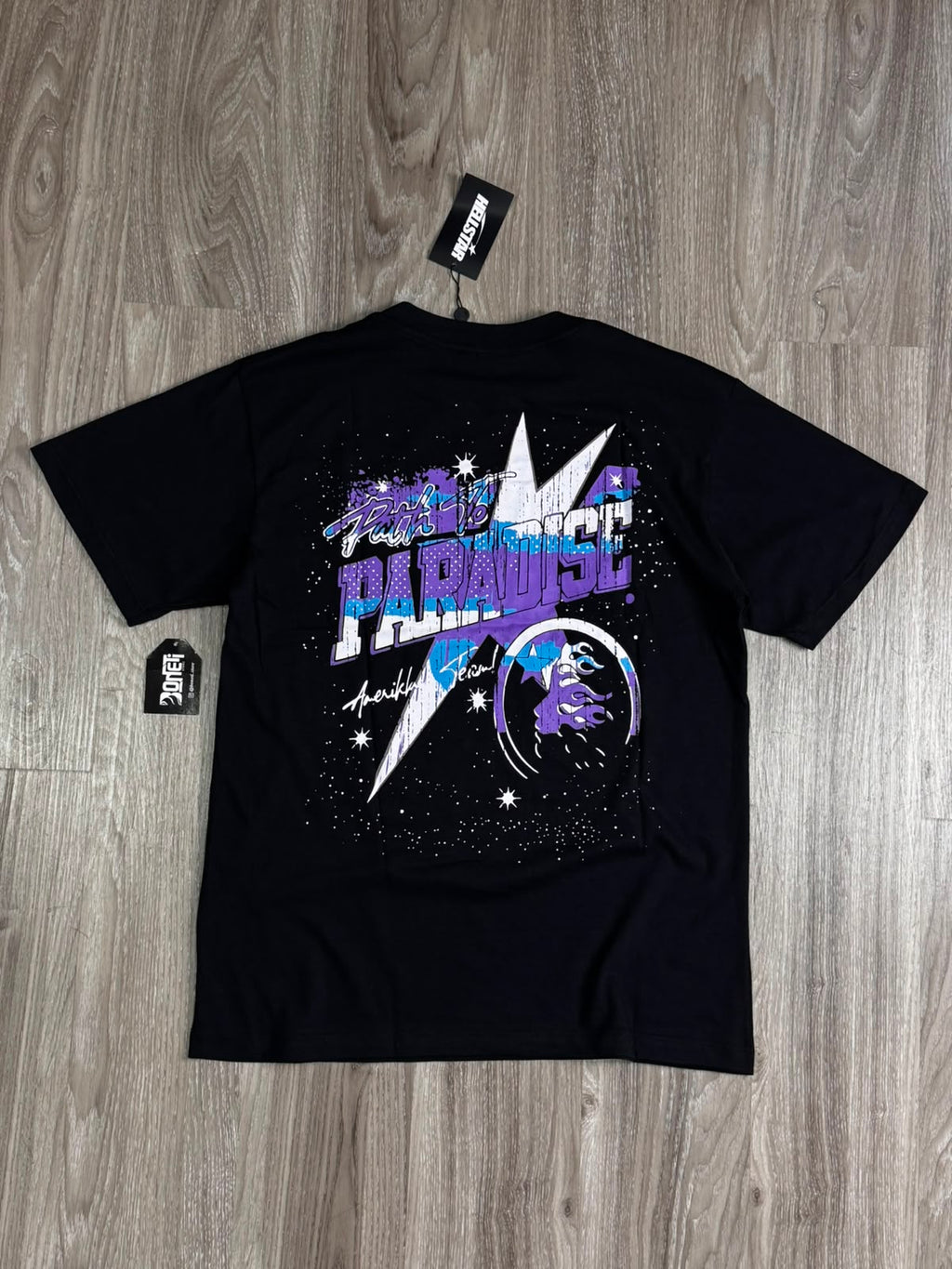CAMISETA HELLSTAR PARADISE FOOTBALL - PRETA